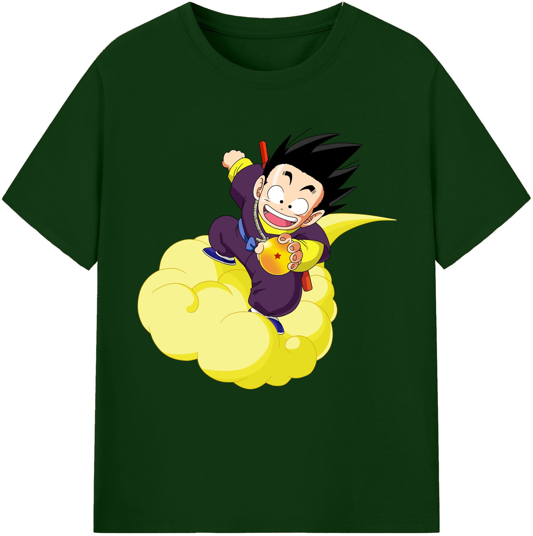 （画像用） ドラゴンボール 孫悟空（そん ごくう）Son Goku カカロット DRAGON BALL Kakarotto 綿100％半袖Tシャツ（フロントプリント）